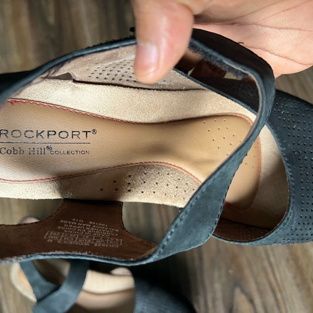 Rockport Shoes Cobb Hill Judson Sling Shoe Style# 100106 with Velcro strap 9.5 - Picture 3 of 7